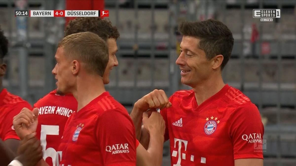 گل چهارم بایرن مونیخ به دوسلدورف (دبل لواندوفسکی)