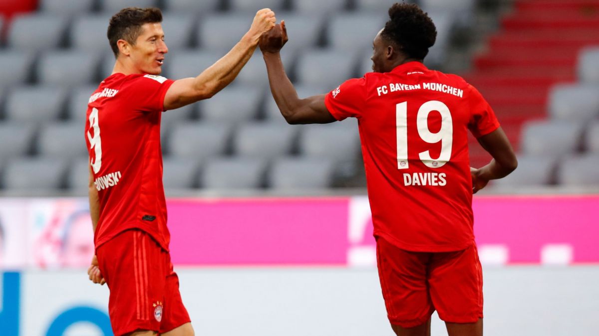 خلاصه بازی بایرن مونیخ 5-0 دوسلدورف (دبل لواندوفسکی)