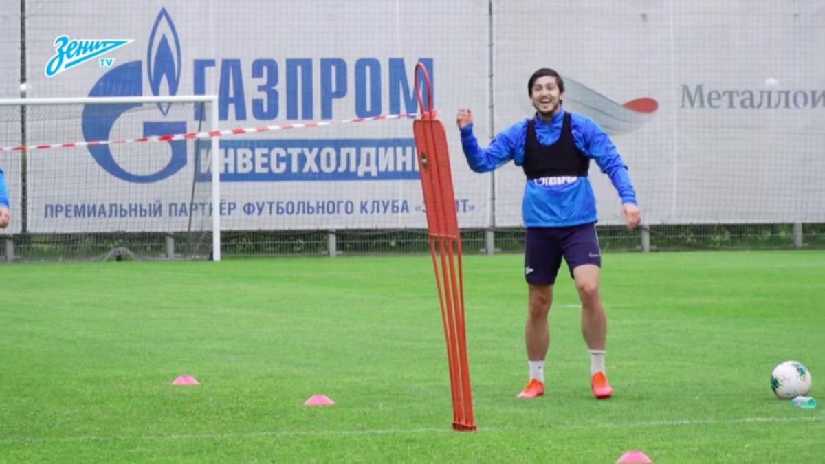 تمرین تیم زنیت با حضور سردار آزمون (17 خرداد)