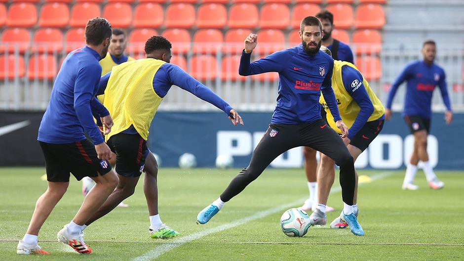 تمرین اتلتیکو مادرید برای تقابل با اتلتیک بیلبائو