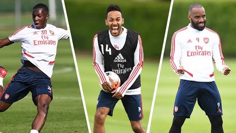 آخرین تمرین آرسنال پیش از بازی با منچسترسیتی (27 خرداد)