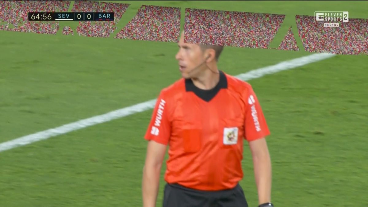 اختلال نمای گرافیکی تماشاگران در دیدار سویا و بارسلونا