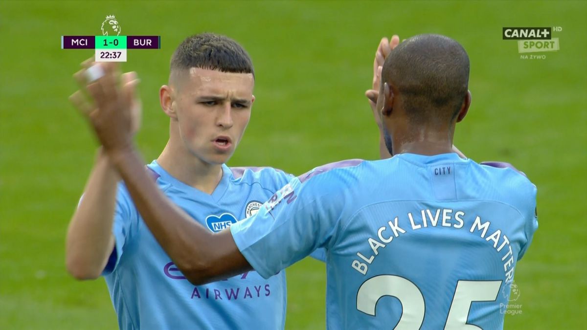 گل اول منچسترسیتی به برنلی (شوت زیبای فودن)