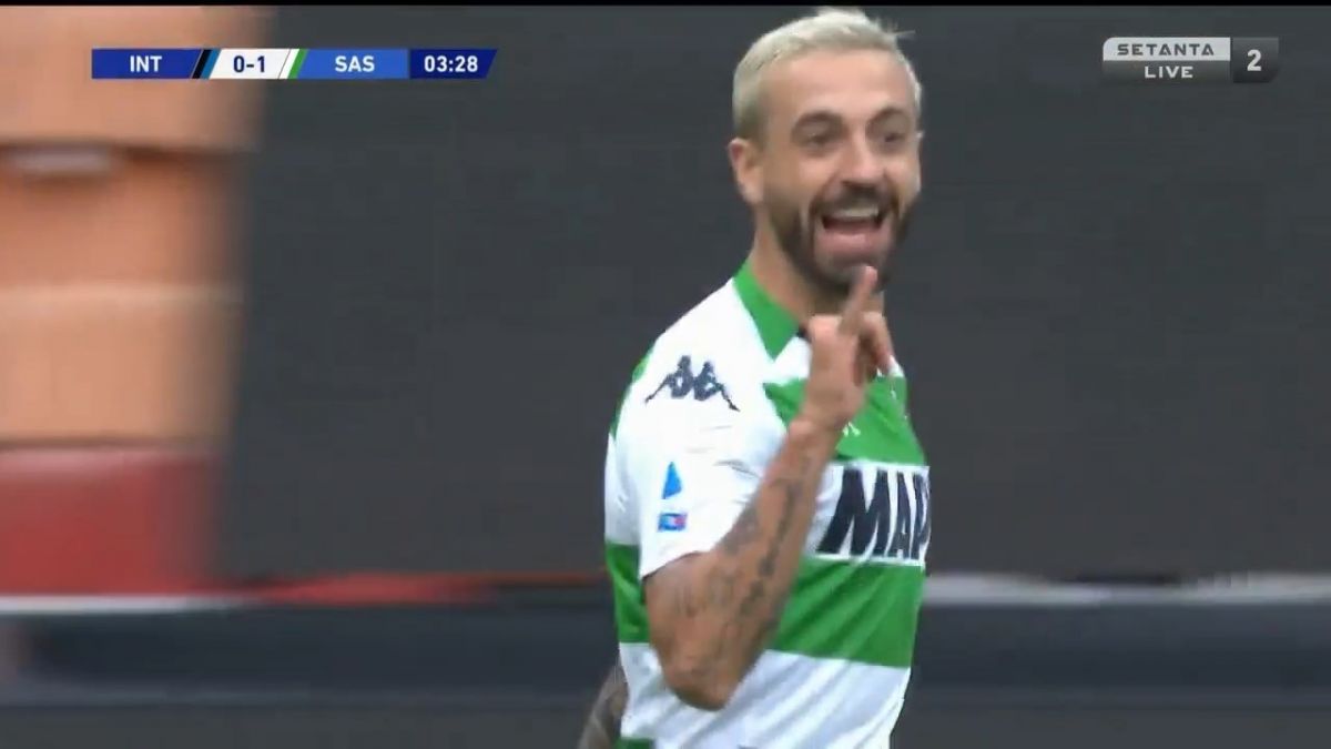 گل اول ساسولو به اینتر (کاپوتو)