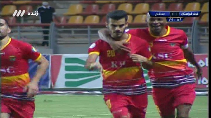 گل دوم فولاد خوزستان به استقلال (مجتبی نجاریان)