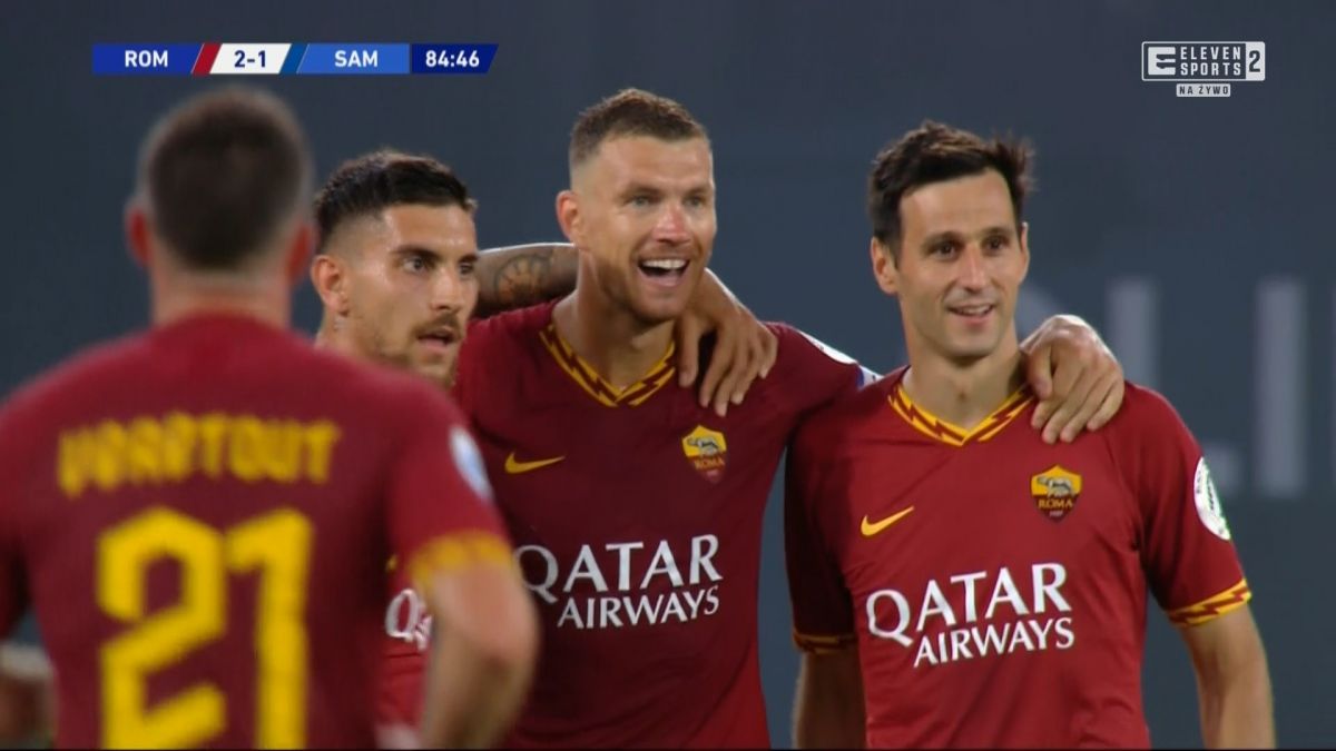 گل دوم رم به سمپدوریا (دبل ژکو)