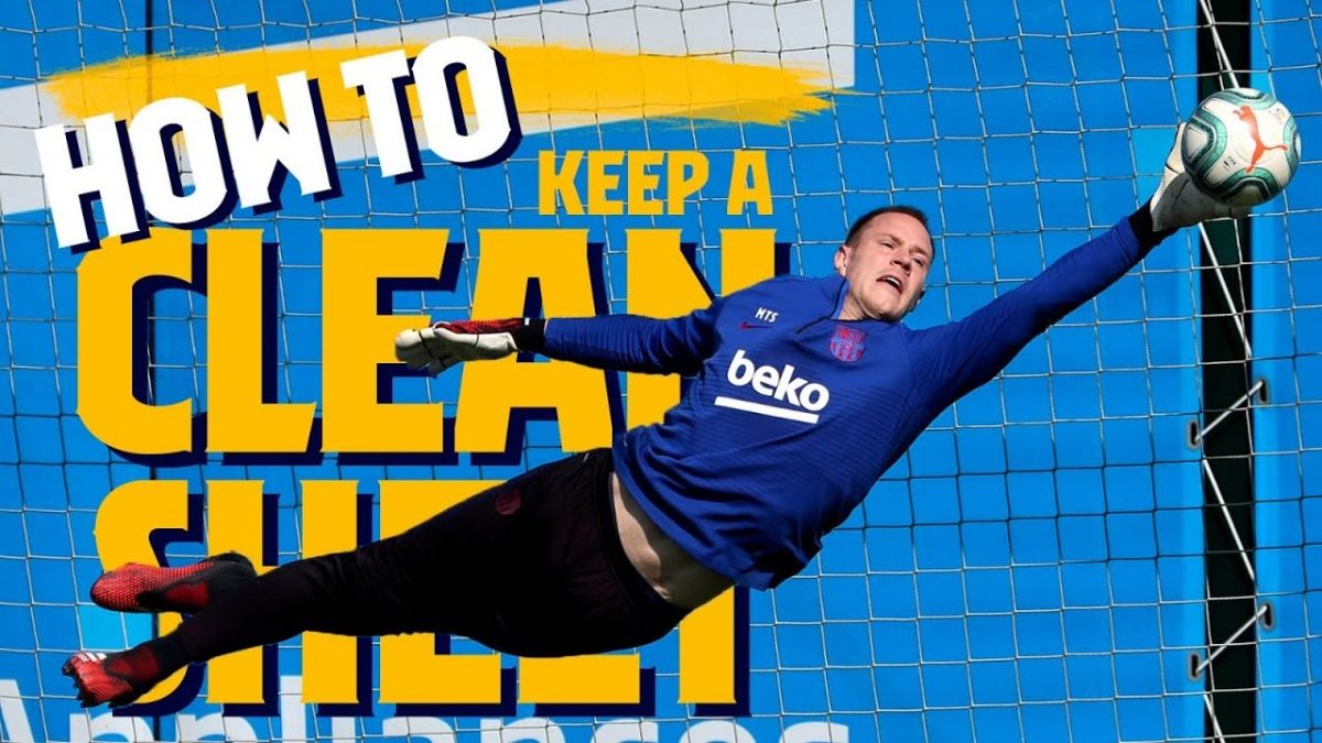 سیوهای دروازه بانان بارسلونا در تمرینات (5 تیر)