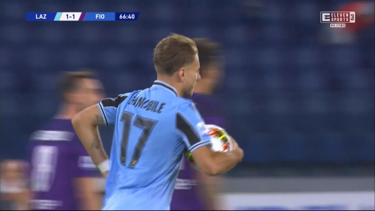 گل اول لاتزیو به فیورنتینا (ایموبیله - پنالتی!)