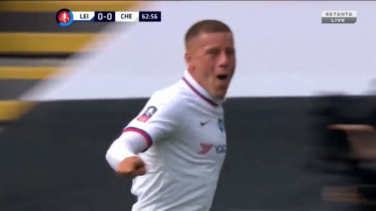 گل اول چلسی به لستر سیتی (بارکلی)