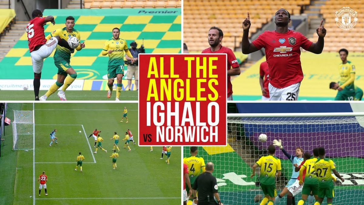 گل ایگالو مقابل نوریچ از زوایای مختلف