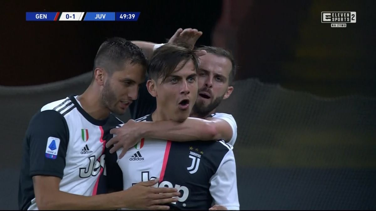 گل اول یوونتوس به جنووا (دیبالا)