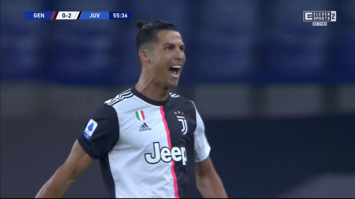 گل دوم یوونتوس به جنووا (شوت زیبای رونالدو)