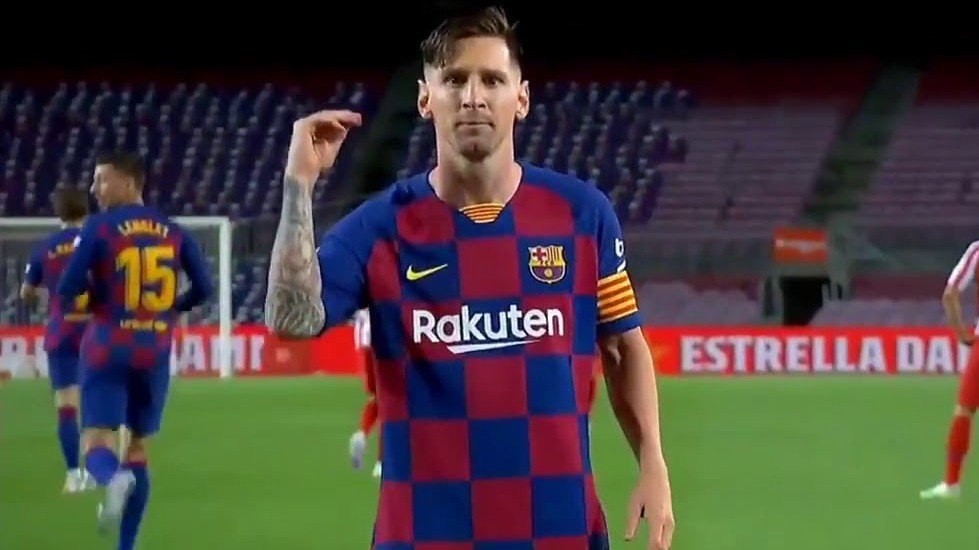 عملکرد لیونل مسی در بازی بارسلونا 2-2 اتلتیکو مادرید