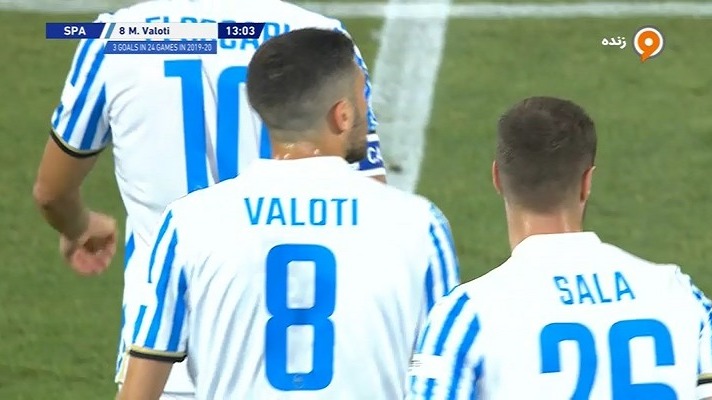 گل اول اسپال به میلان (والوتی)