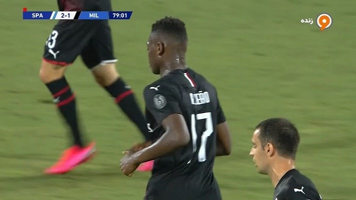 گل اول میلان به اسپال (لیائو)