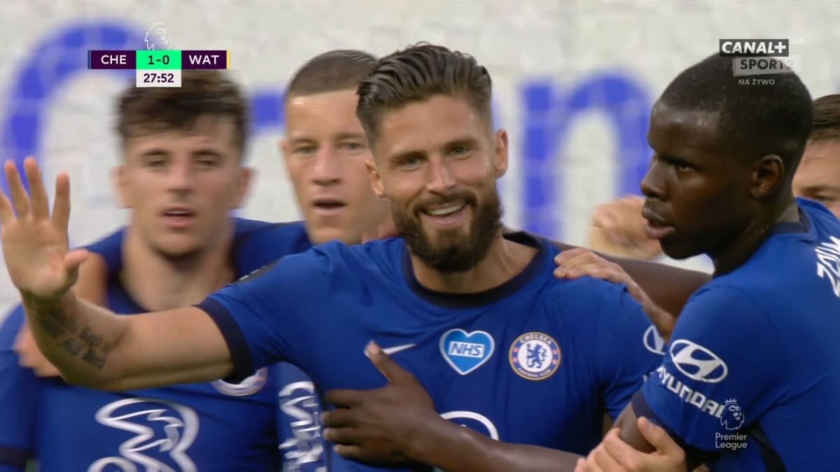 گل اول چلسی به واتفورد (ژیرو)