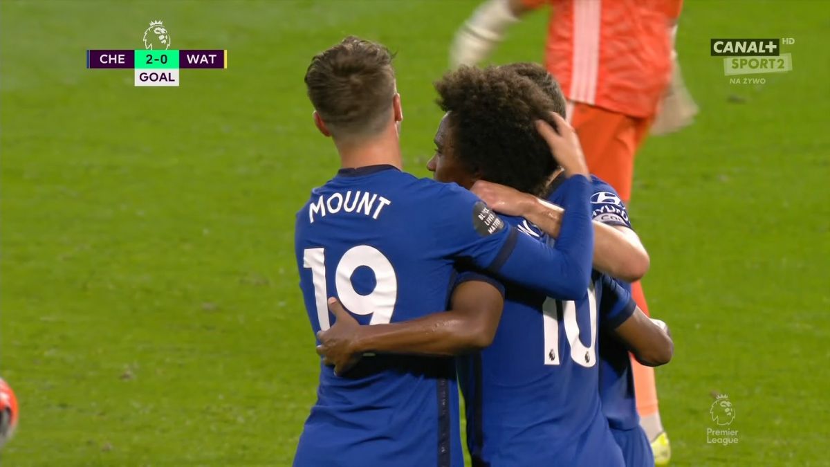 گل دوم چلسی به واتفورد (ویلیان - پنالتی)