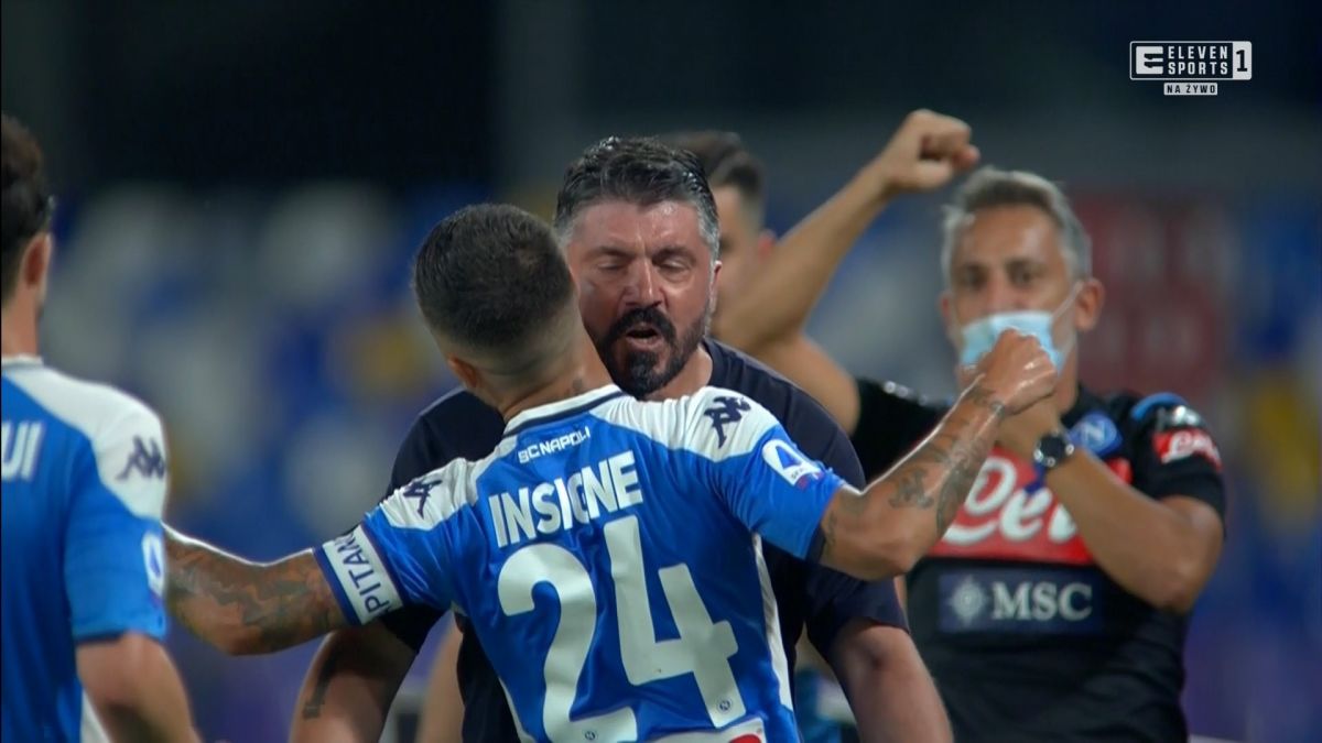 گل دوم ناپولی به رم (سوپرگل اینسینیه)