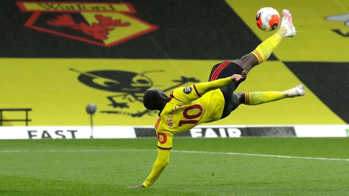 سوپرگل قیچی برگردان دنی ولبک در دیدار واتفورد و نوریچ