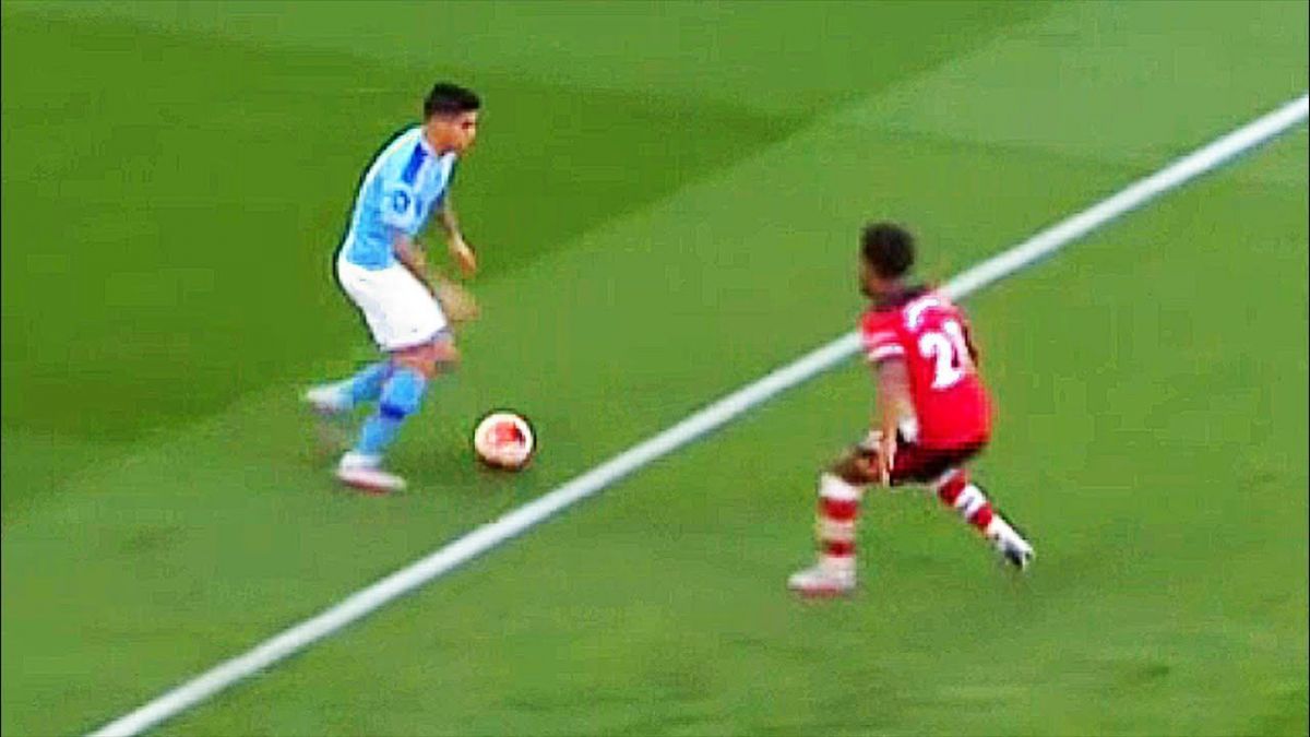 حرکات تکنیکی بازیکنان در بازی ساوتهمپتون 1-0 منچستر سیتی