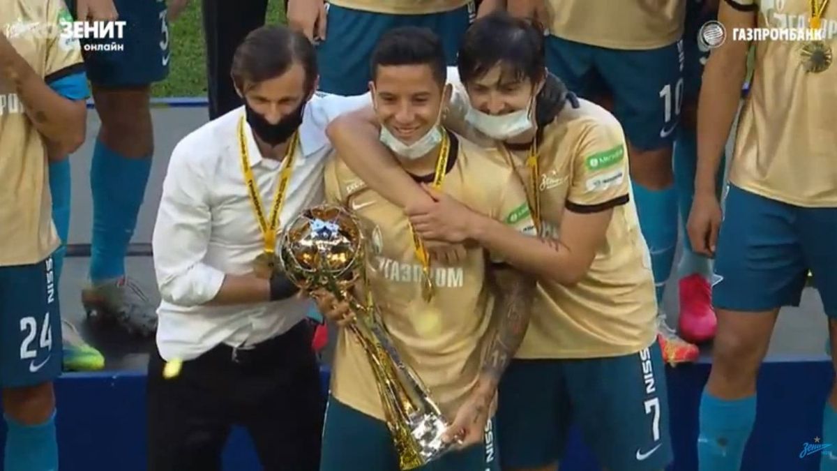 جشن قهرمانی زنیت در لیگ روسیه با حضور سردار آزمون