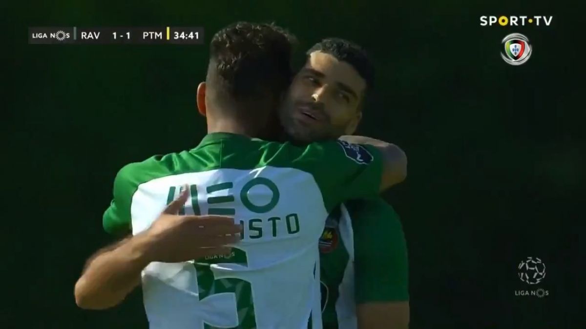 گل اول ریوآوه به پورتیموننزه توسط مهدی طارمی از روی نقطه پنالتی