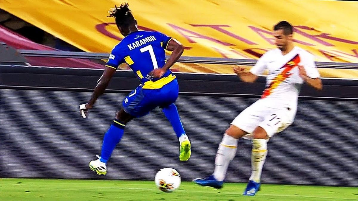 حرکات تکنیکی بازیکنان در بازی رم 2-1 پارما