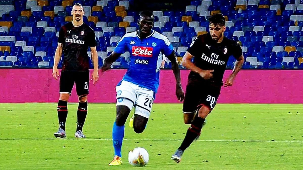 حرکات تکنیکی بازیکنان در بازی ناپولی 2-2 میلان
