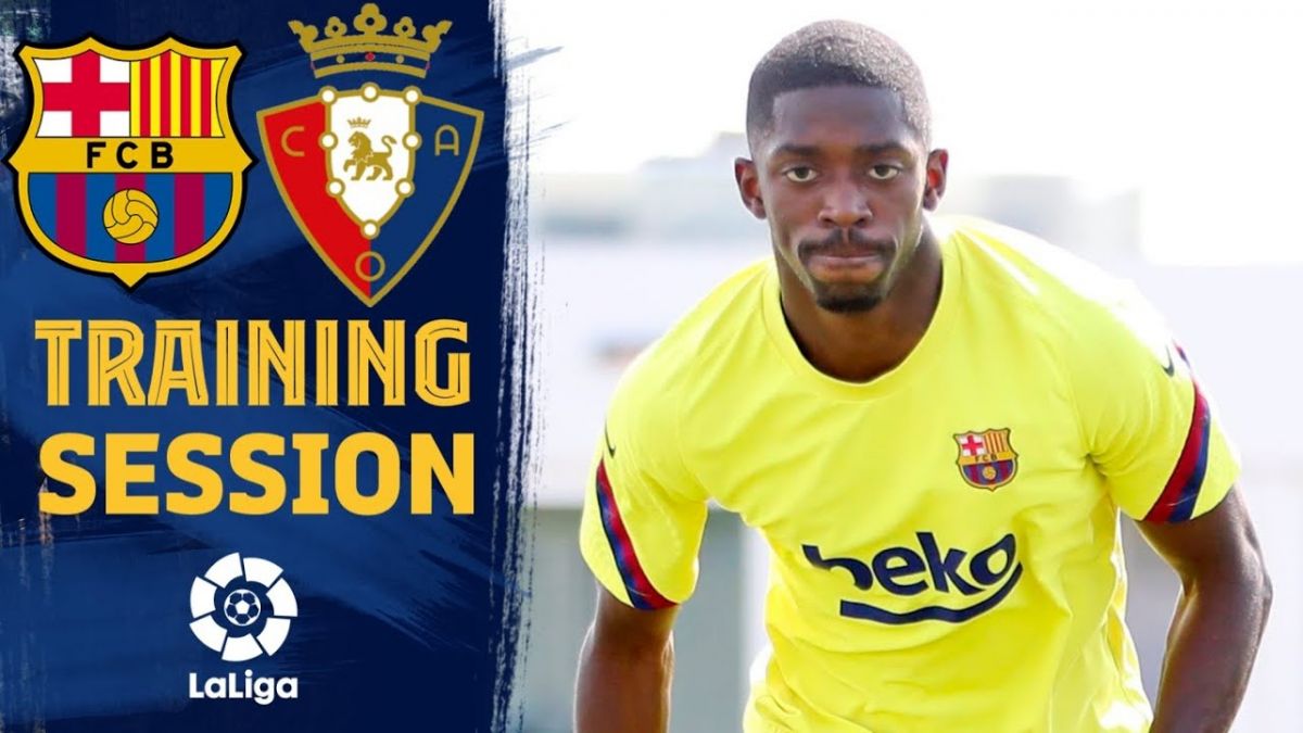 تمرین بارسلونا برای تقابل با اوساسونا در هفته 37 لالیگا