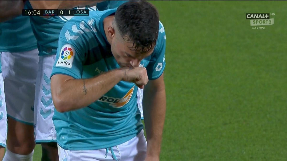 گل اول اوساسونا به بارسلونا (آرنایز)