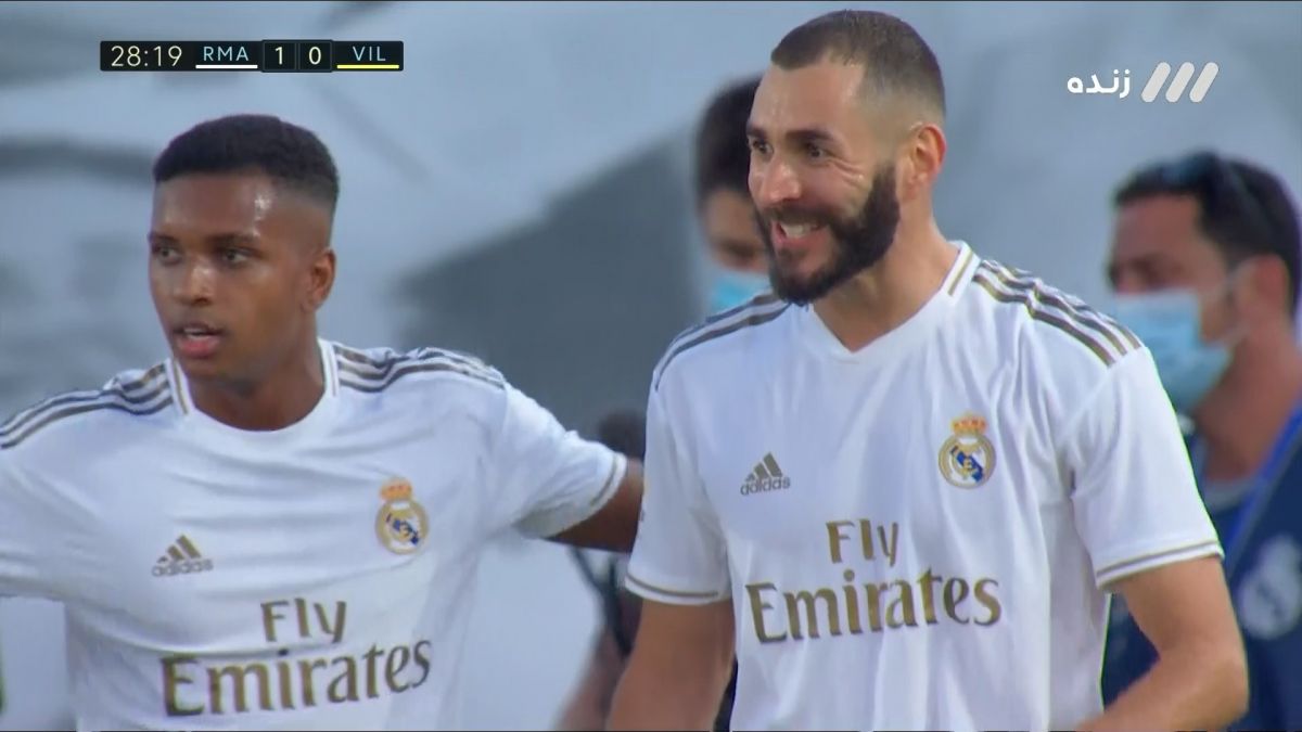 گل اول رئال مادرید به ویارئال (بنزما)