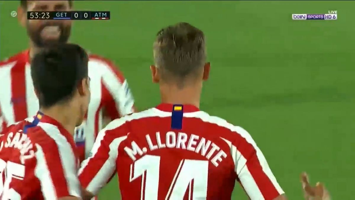 گل اول اتلتیکو مادرید به ختافه (یورنته)