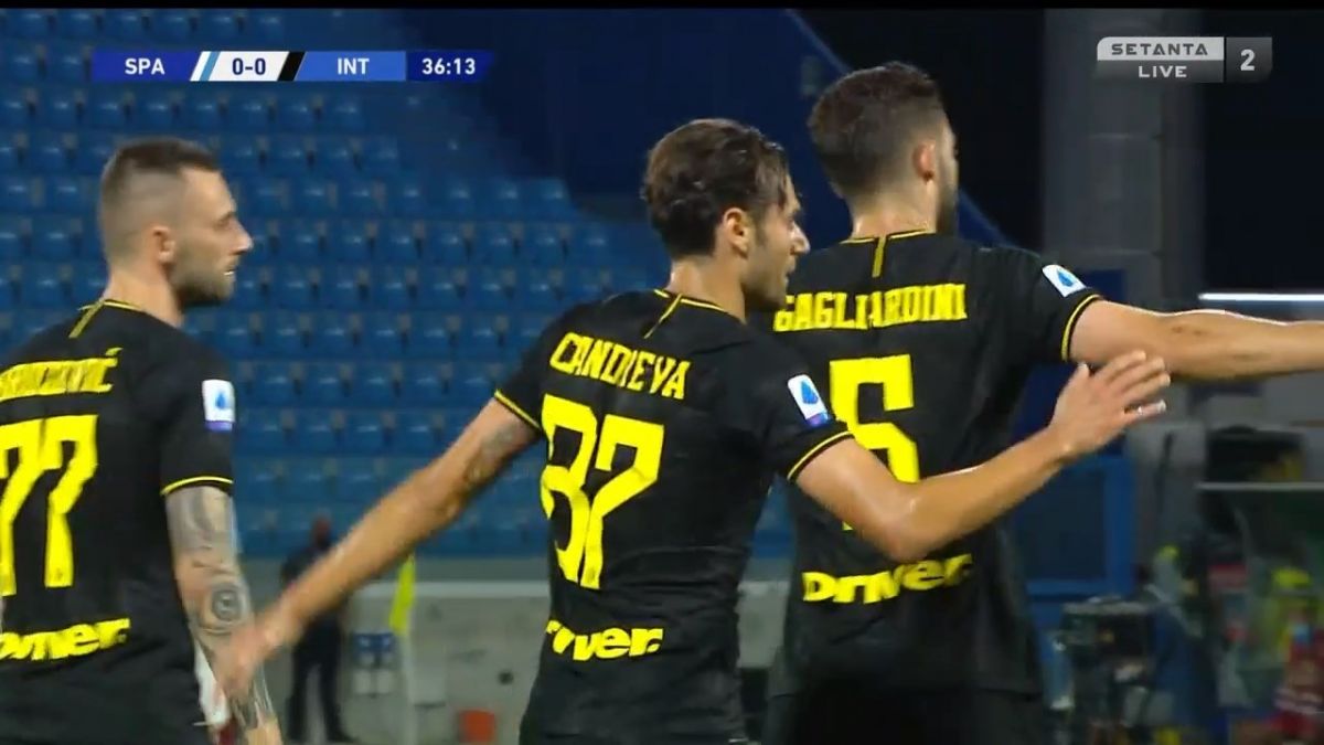 گل اول اینتر به اسپال (کاندروا)