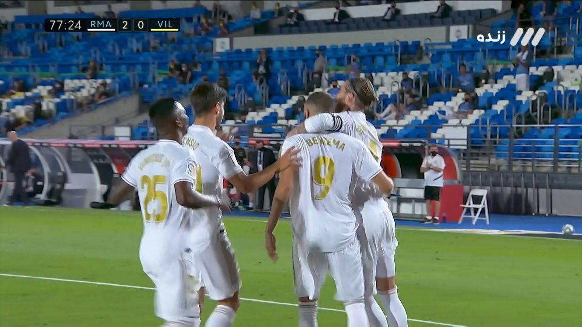 گل دوم رئال مادرید به ویارئال (دبل بنزما - پنالتی)
