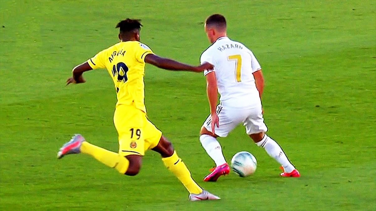 حرکات تکنیکی بازیکنان در بازی رئال مادرید 2-1 ویارئال