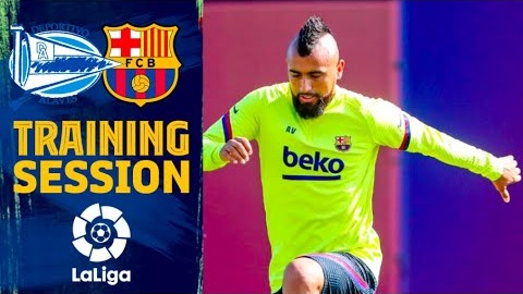 آخرین تمرین بارسلونا پیش از بازی با آلاوز (29 تیر)