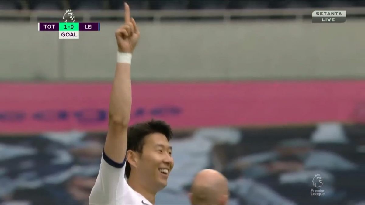 گل اول تاتنهام به لستر سیتی (سون)