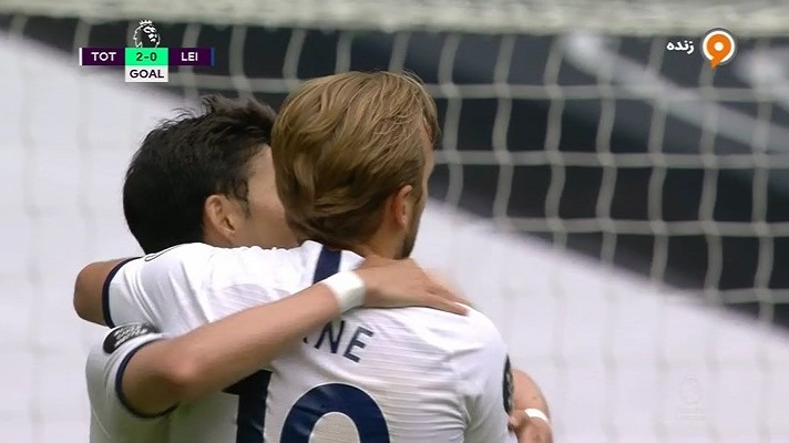 گل دوم تاتنهام به لستر سیتی (هری کین)