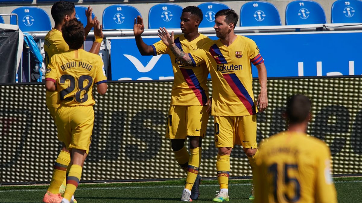 خلاصه بازی دپورتیوو آلاوز 0-5 بارسلونا