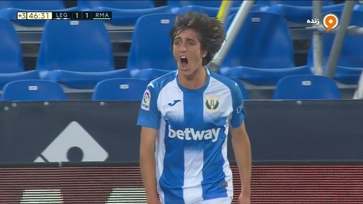 گل اول لگانس به رئال مادرید (گیل)