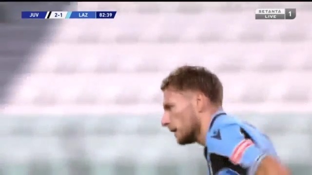 گل اول لاتزیو به یوونتوس (ایموبیله)