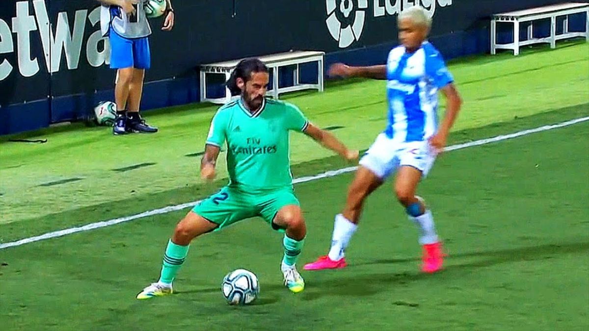 حرکات تکنیکی بازیکنان در بازی رئال مادرید 2-2 لگانس