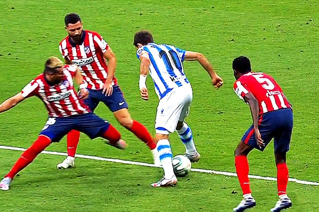 حرکات تکنیکی بازیکنان در بازی اتلتیکو مادرید 1-1 سوسیداد