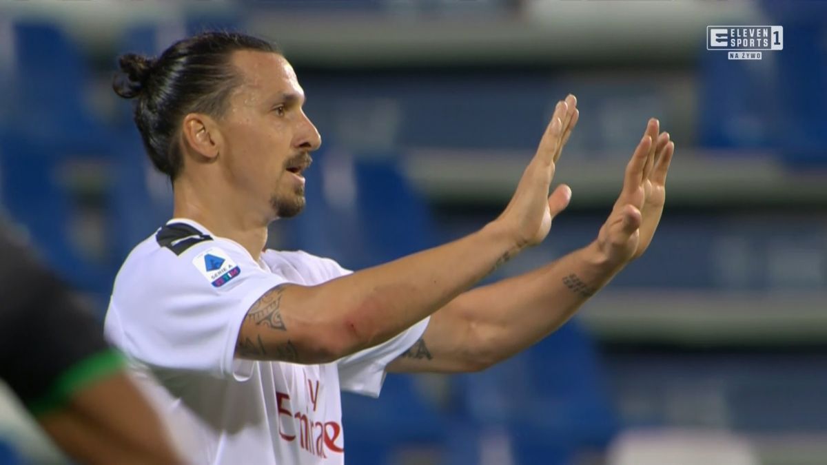 گل دوم میلان به ساسولو (دبل ابراهیموویچ)