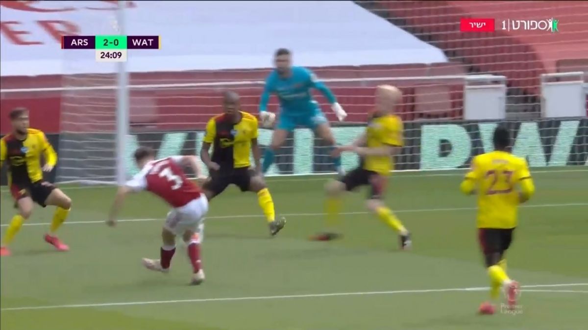 گل دوم آرسنال به واتفورد (تیرنی)