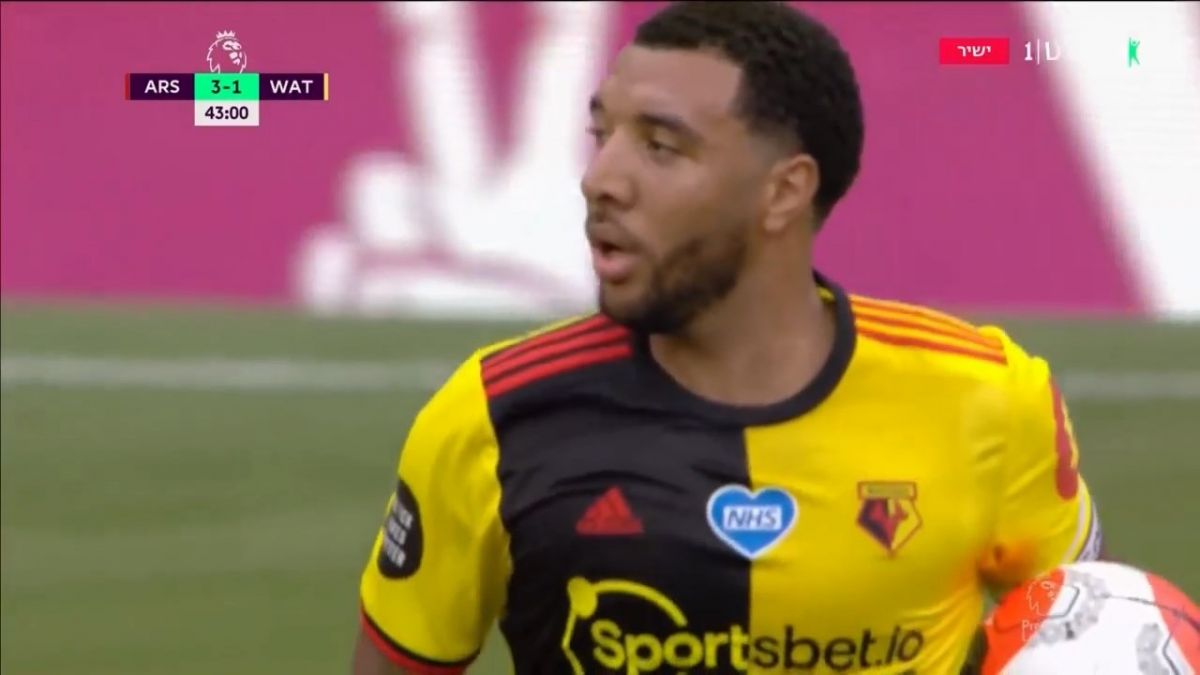 گل اول واتفورد به آرسنال (دینی - پنالتی)