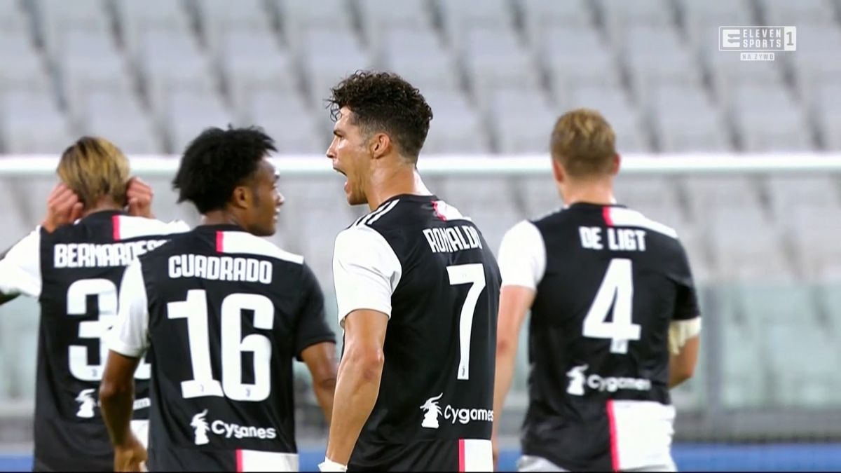 گل اول یوونتوس به سمپدوریا (رونالدو)