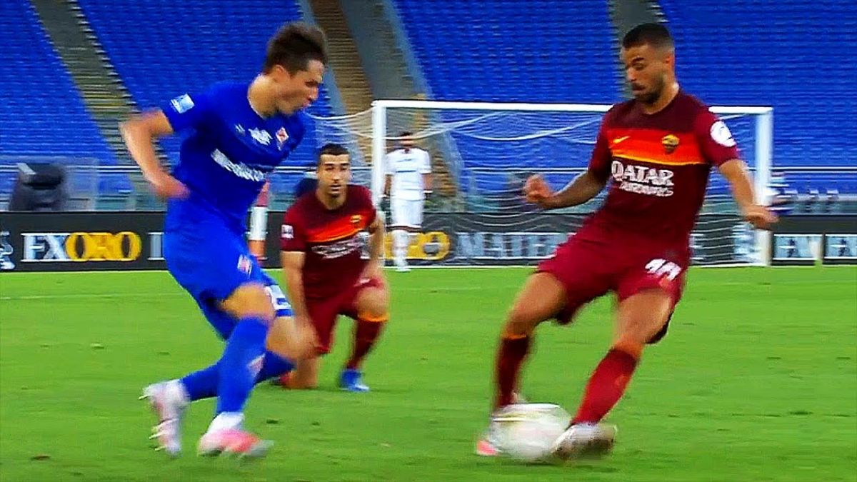 حرکات تکنیکی بازیکنان در بازی رم 2-1 فیورنتینا