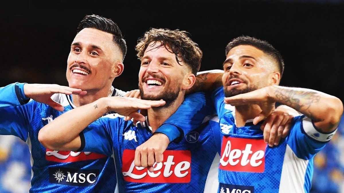 حرکات تکنیکی بازیکنان ناپولی در ماه جولای 2020