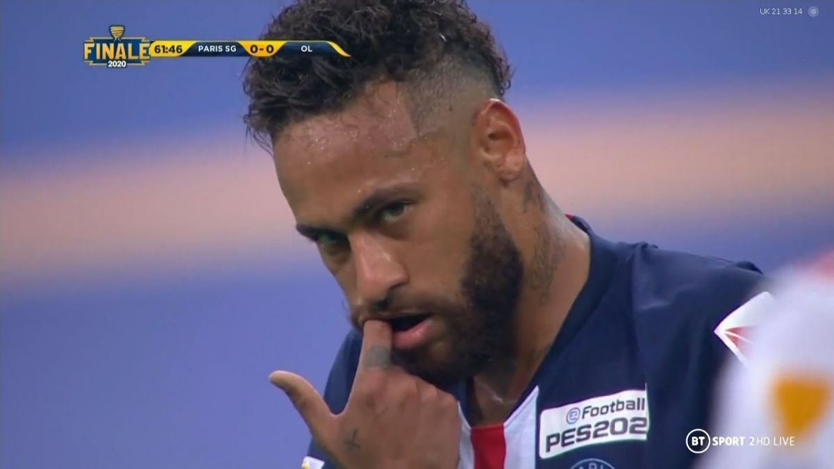 عملکرد نیمار در بازی پاری سن ژرمن و لیون فینال جام اتحادیه